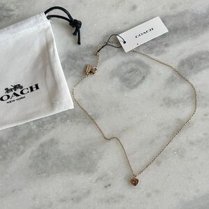 Coach Gold-Tone Heart Necklace